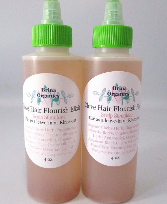 Organic Clove Hair Growth Elixir for Hairline Edges, Brina Organics