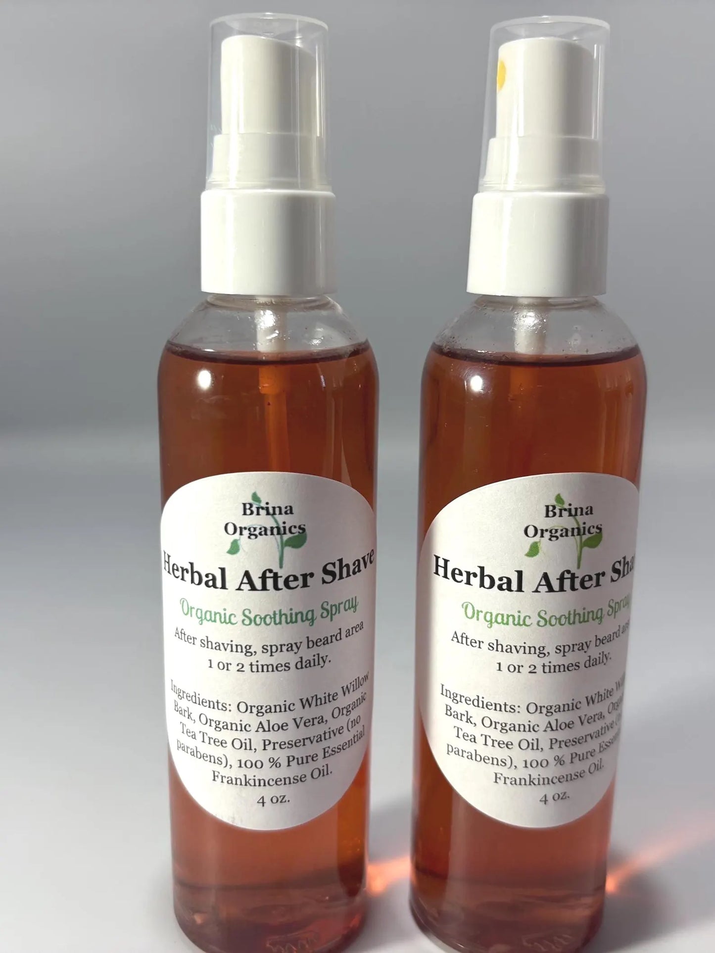 Soothing After Shave Spray: White Willow Bark, Brina Organics