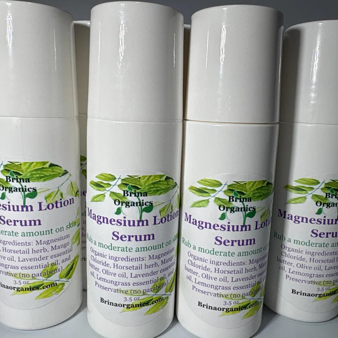 Magnesium Lotion Serum Potent Formula 7 oz., Brina Organics