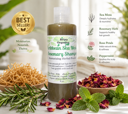 Sea Moss & Rosemary Natural Shampoo, BESTSELLER