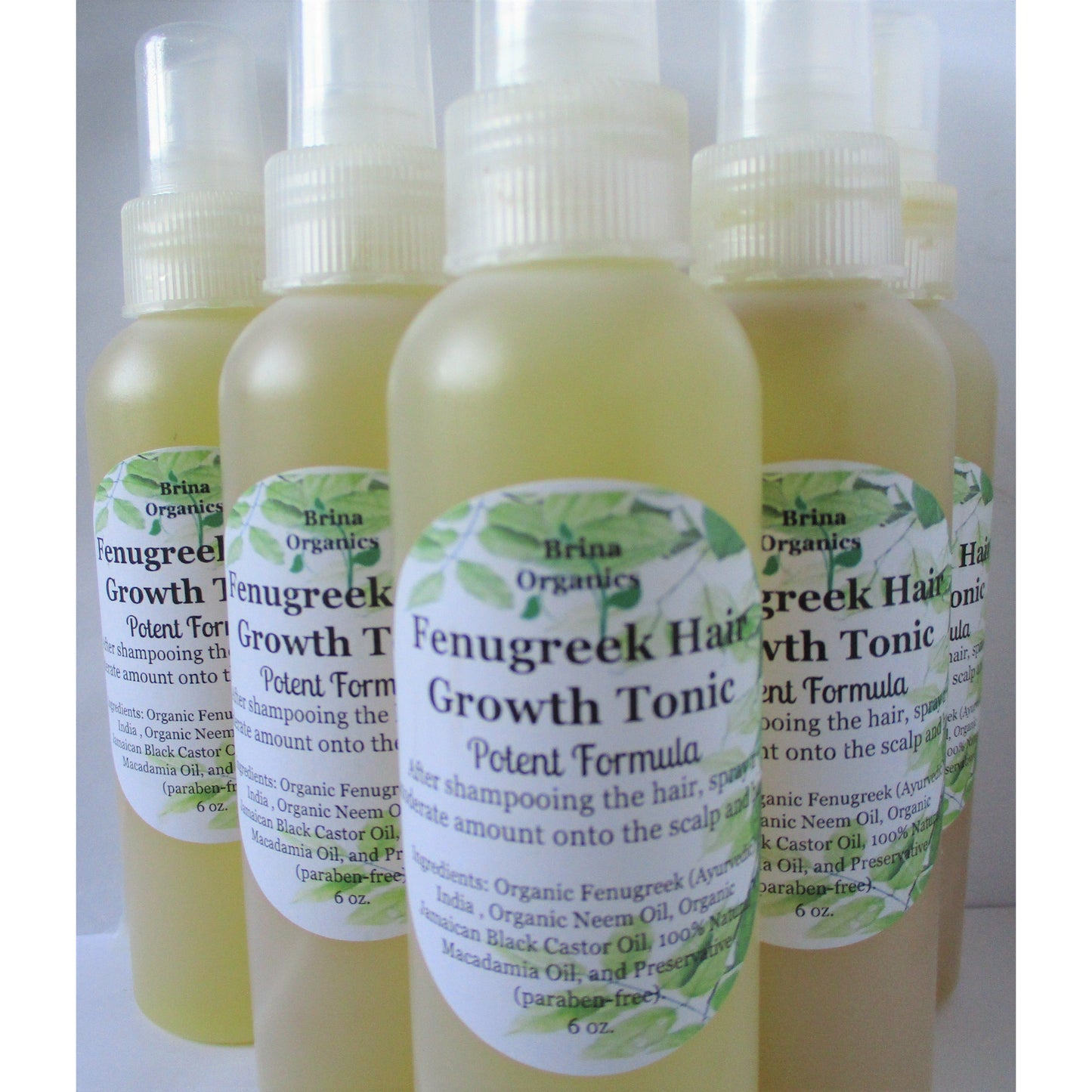 Organic Fenugreek Hair Growth Tonic Spray, BESTSELLER, Brina Organics