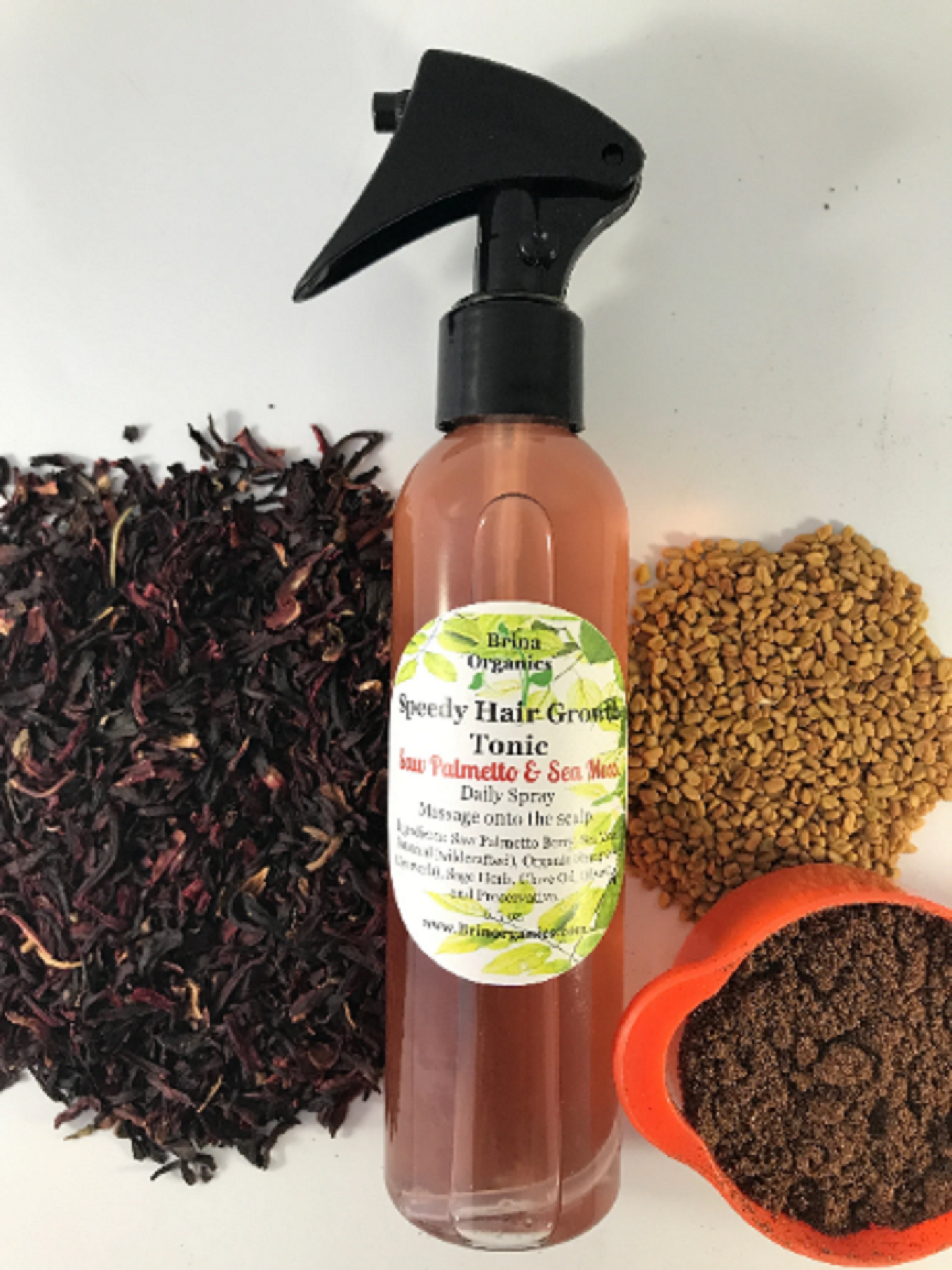 Speedy Hair Growth Tonic Spray, Saw Palmetto Berry & Sea Moss