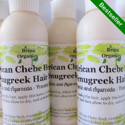 African Chebe Herb & Fenugreek Leave-in Hair Milk 16 oz., Brina Organics