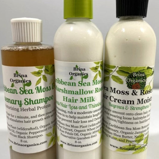 Sea Moss & Rosemary Hair Care Bundle for Afro-textured Hair Growth, BESTSELLERS