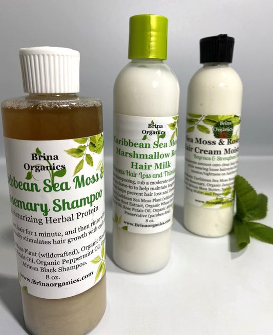 Sea Moss & Rosemary Hair Care Bundle for Afro-textured Hair Growth, BESTSELLERS