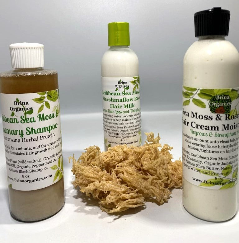 Sea Moss & Rosemary Hair Care Bundle for Afro-textured Hair Growth, BESTSELLERS