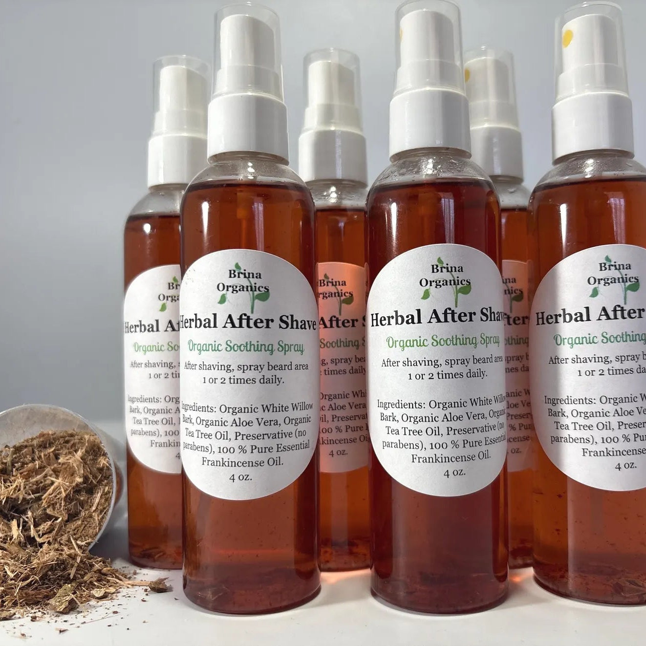 Soothing After Shave Spray: White Willow Bark, Brina Organics