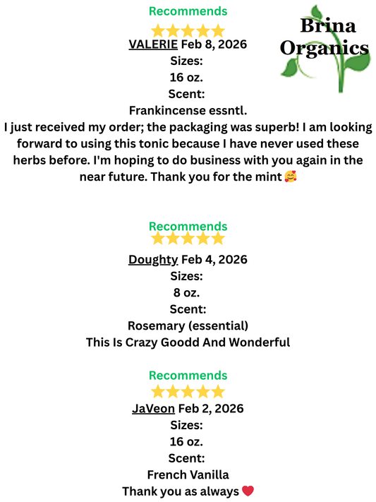 African Chebe Herb & Fenugreek Hair Spray, Hair Growth Spray, Brina Organics