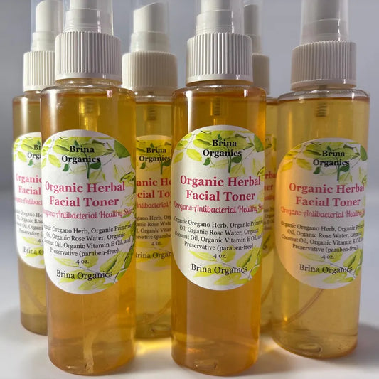 Organic Herbal Facial Toner Antiseptic, Brina Organics