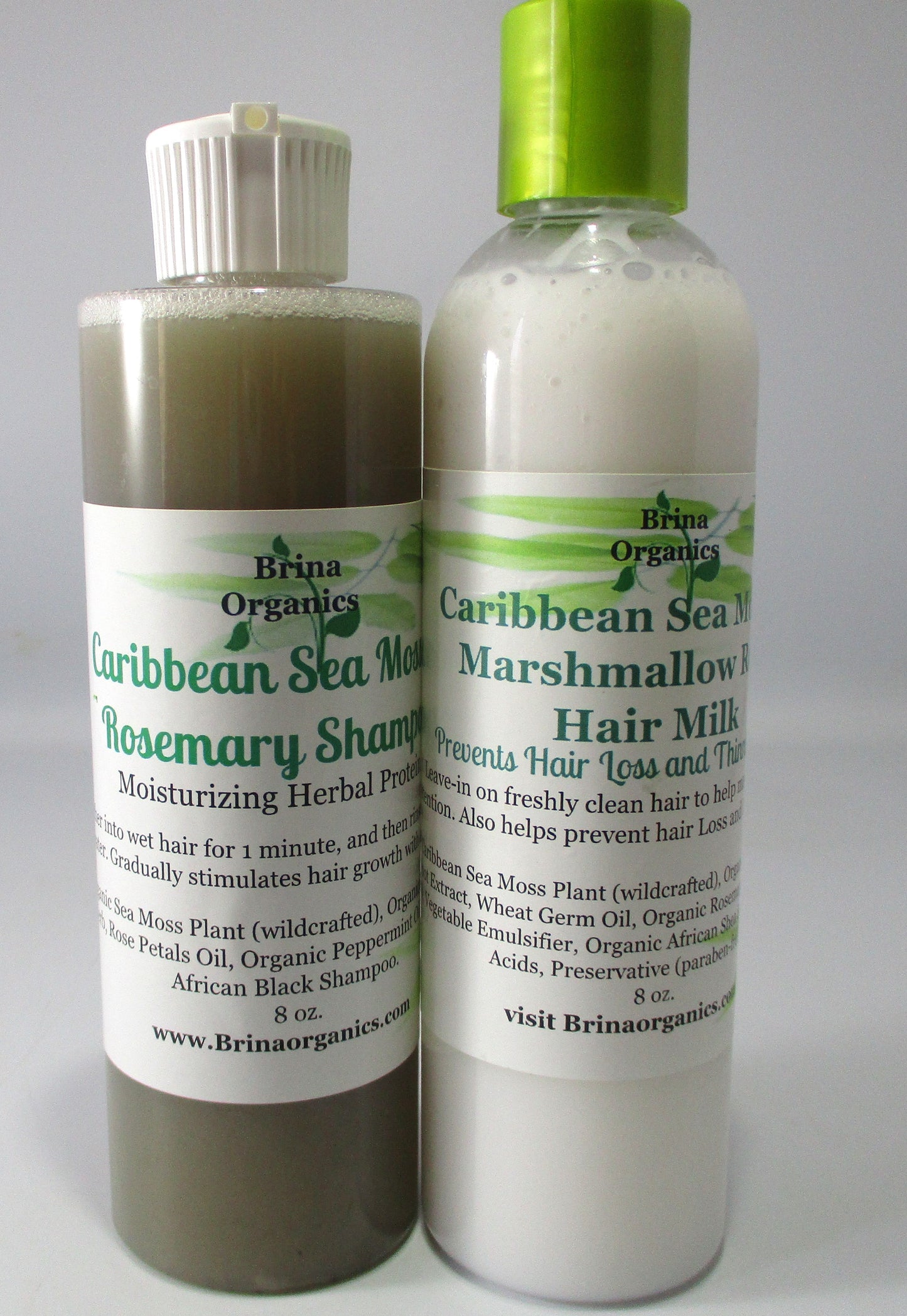 Sea moss shampoo & conditioner bundle, Brina Organics