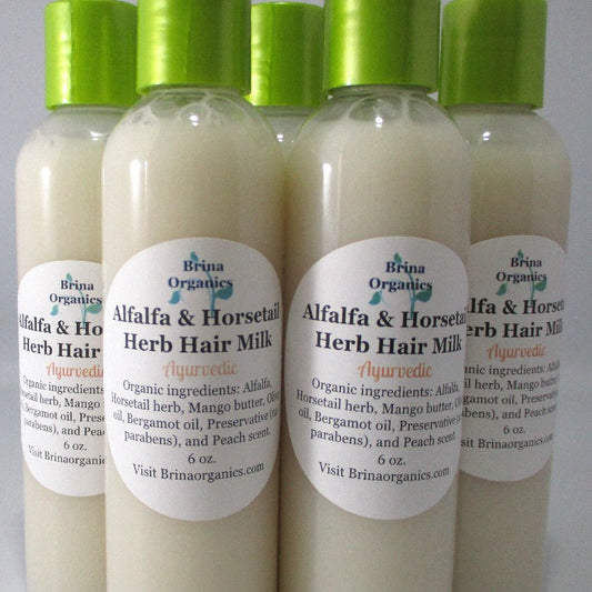 Alfalfa & Horsetail Herb Hair Milk, Brina Organics
