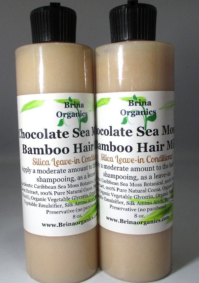 Chocolate Sea Moss & Bamboo Hair Milk, also Co-Wash Conditioner BESTSELLER, Brina Organics