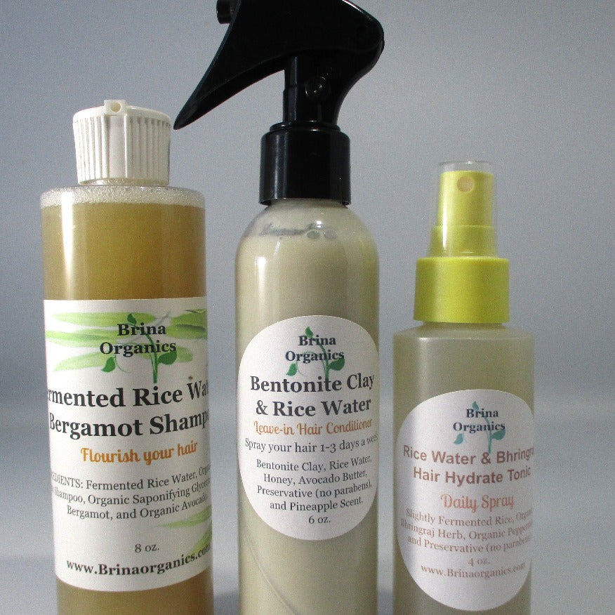 Rice Water Hair Care Bundle/Line, Brina Organics