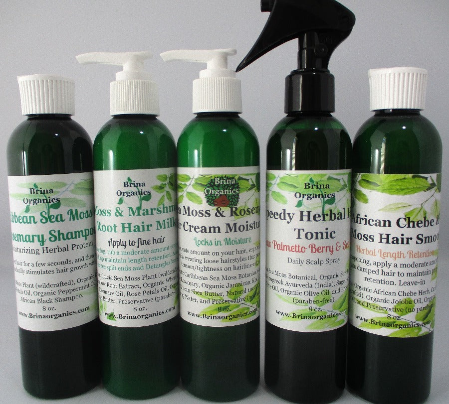 Sea Moss Hair Care Bundle, Hair Flourishing Products, Brina Organics