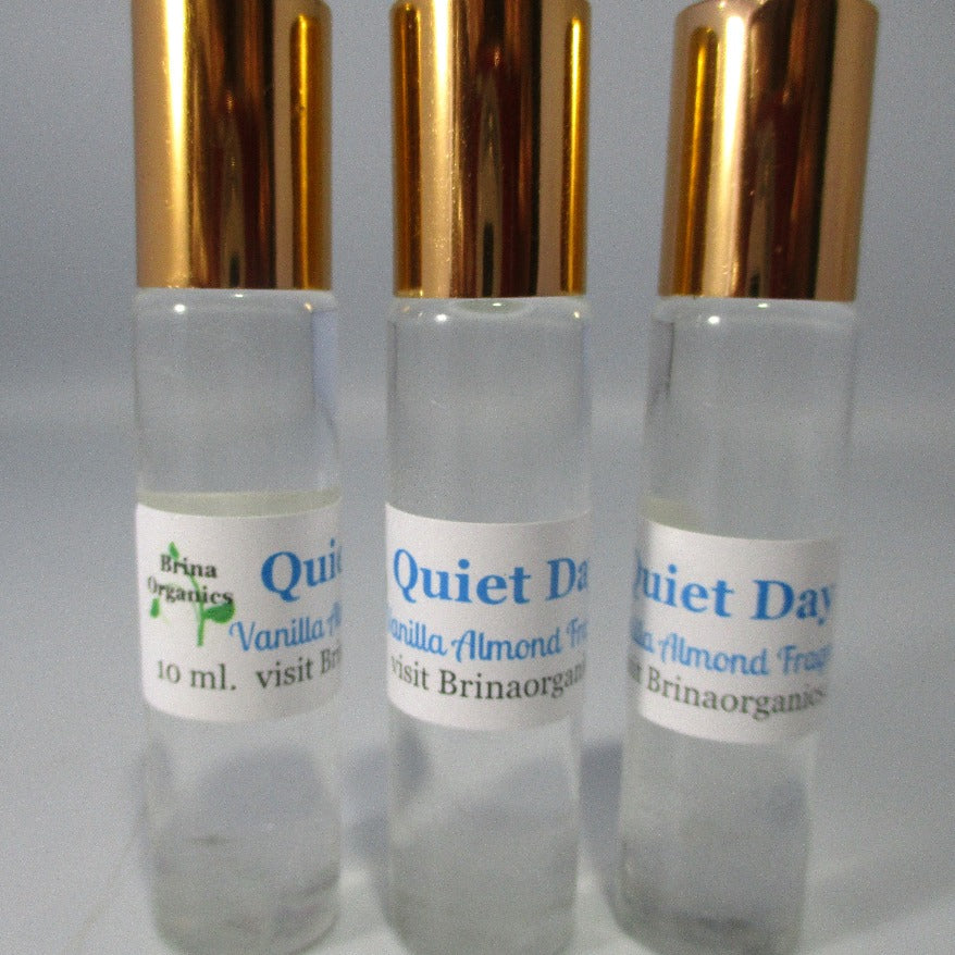 Natural Body Fragrance, Quiet Day Vanilla/Almond, Brina Organics