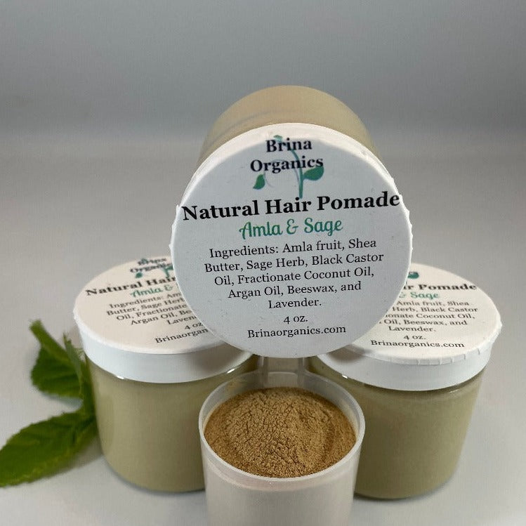 Amla & Sage Natural Hair Pomade, Brina Organics