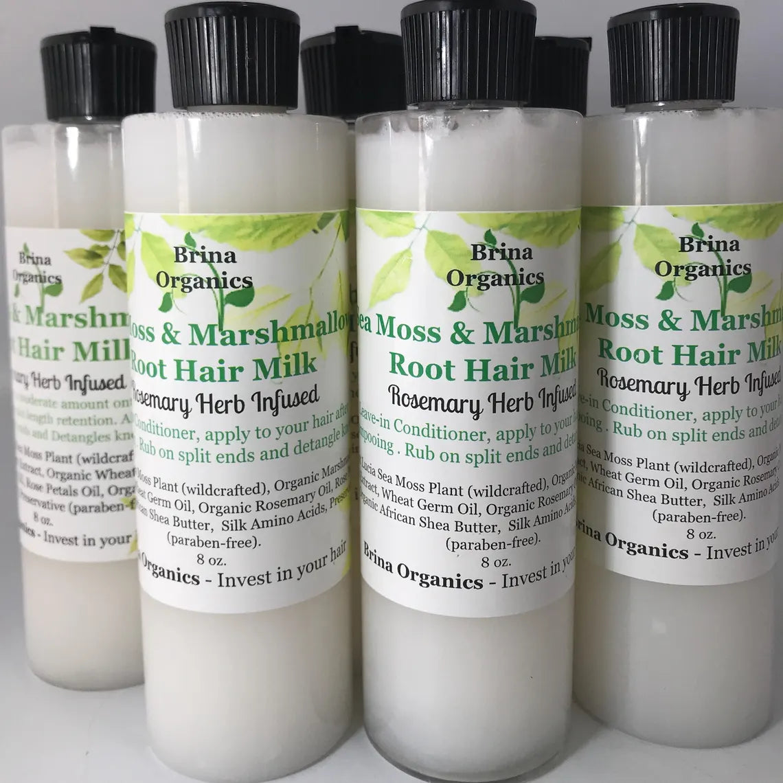 Sea Moss & Marshmallow Root Herbal Leave-in Hair Milk