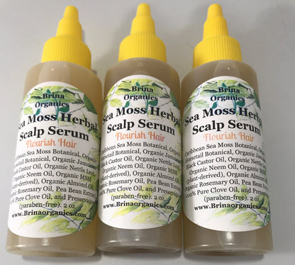 Sea Moss Herbal Scalp Serum, Natural Hair Product