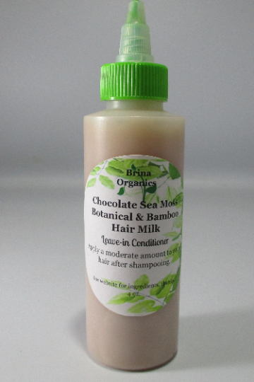 Chocolate Sea Moss & Bamboo Hair Milk, also Co-Wash Conditioner BESTSELLER, Brina Organics