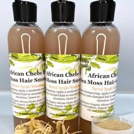 Chebe & Sea Moss Botanical Hair Smoothie, Natural Hair Products, Brina Organics