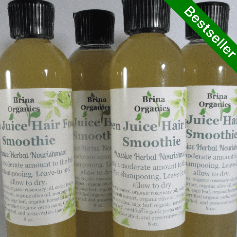Green Juice Hair Food Smoothie, Contains 13 Herbs, Natural DHT Blocker, Brina Organics
