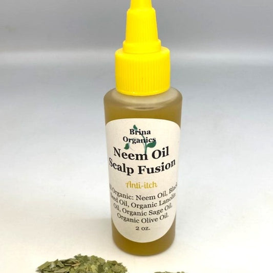 Organic Neem Oil Scalp Fusion 2 oz., Anti-itch