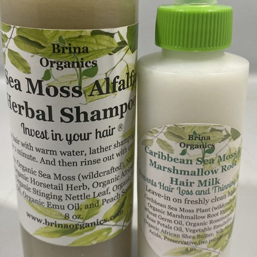 narre Tilsætningsstof eksplosion Sea Moss Alfalfa Shampoo & Sea Moss Marshmallow Conditioner Bundle